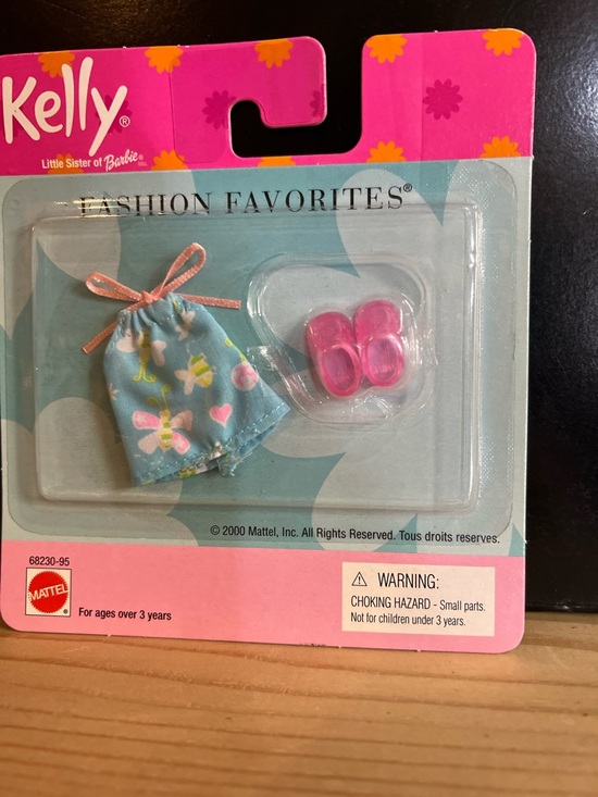Barbie Other - Barbie Kelly Fashion Favorites Blue Butterfly Dress with Pink Shoes